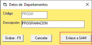enlace con SAMI